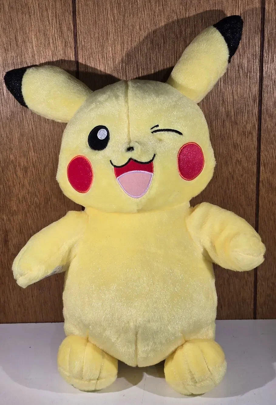 Build-A-Bear Pokemon Pikachu Plush Winking 25th Celebration Yellow BAB